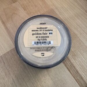 bareMinerals ORIGINAL SPF 15 Foundation, Golden Fair W10, 0.28 Ounce New